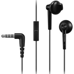 Auriculares Intrauditivos Panasonic RP-TCM55/ con Micrófono/ Jack 3.5/ Negros 5025232880966 RP-TCM55E-K PAN-AUR RP-TCM55 BK