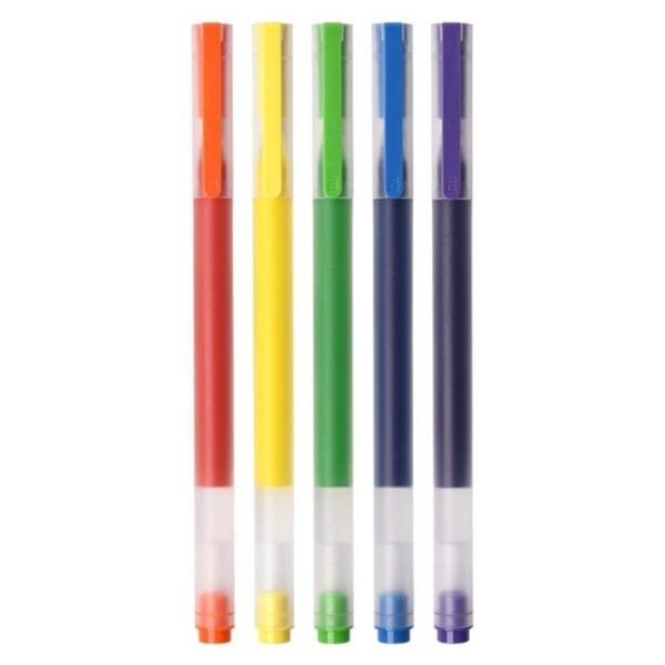 Bolígrafos de Tinta de Gel Xiaomi Mi High-Capacity Gel Pen/ 5 unidades/ Colores Variados 6941812792315 BHR8860GL XIA-BOLI MI HCAPA GEL MUL 5U