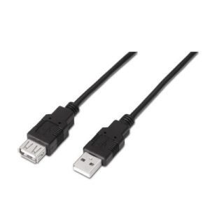 CABLE USB AISENS USB2.0 A/M - A/H 1.0M NEGRO 8436574700145 P/N: A101-0015 | Ref. Artículo: A101-0015