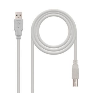 CABLE USB NANO CABLE USB2.0 A/M - USB2.0 B/M 1.8M BEIGE IMPRESORA 8433281000414 P/N: 10.01.0103 | Ref. Artículo: 10.01.0103