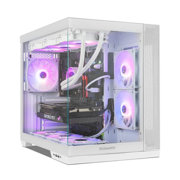 CAJA NOX HUMMER ASTRA NEO SEMITT ATX CRISTAL FRAMELESS BLANCO 8436587974878 NXHUMMERASTRANEOWH