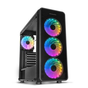 CAJA NOX HUMMER TGM RAINBOW ATX 1XUSB3.0 2XUSB2.0 NEGRO RGB 8436532169502 NXHUMMERTGM