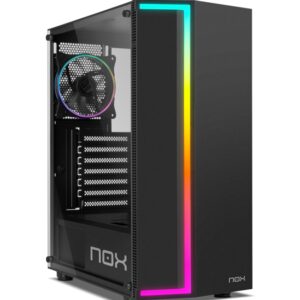 CAJA NOX INFINITY GAMA rgbRAINBOW ATX 1XUSB3.0 2XUSB2.0 NEGRO RGB 8436587974021 NXINFTYGAMMA