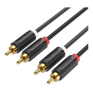 Cable Estéreo Vention BCMBD/ 2x RCA Macho - 2x RCA Macho/ 50cm/ Negro 6922794751378 BCMBD VEN-CAB BCMBD