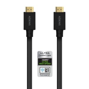 Cable HDMI 2.1 8K Aisens A150-0680/ HDMI Macho - HDMI Macho/ 5m/ Certificado/ Negro 8436574707977 A150-0680 AIS-CAB A150-0680