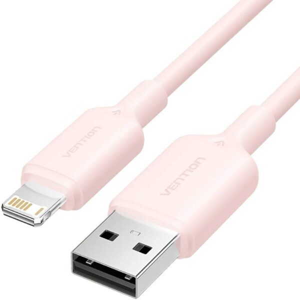 Cable USB 2.0 Lightning Vention LAMPH/ USB Macho - Lightning Macho/ 480Mbps/ 2m/ Rosa 6922794783713 LAMPH VEN-CAB LAMPH