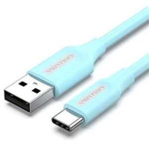 Cable USB 2.0 Tipo-C Vention COKSH/ USB Tipo-C Macho - USB Macho/ Hasta 60W/ 480Mbps/ 2m/ Azul 6922794756120 COKSH VEN-CAB COKSH