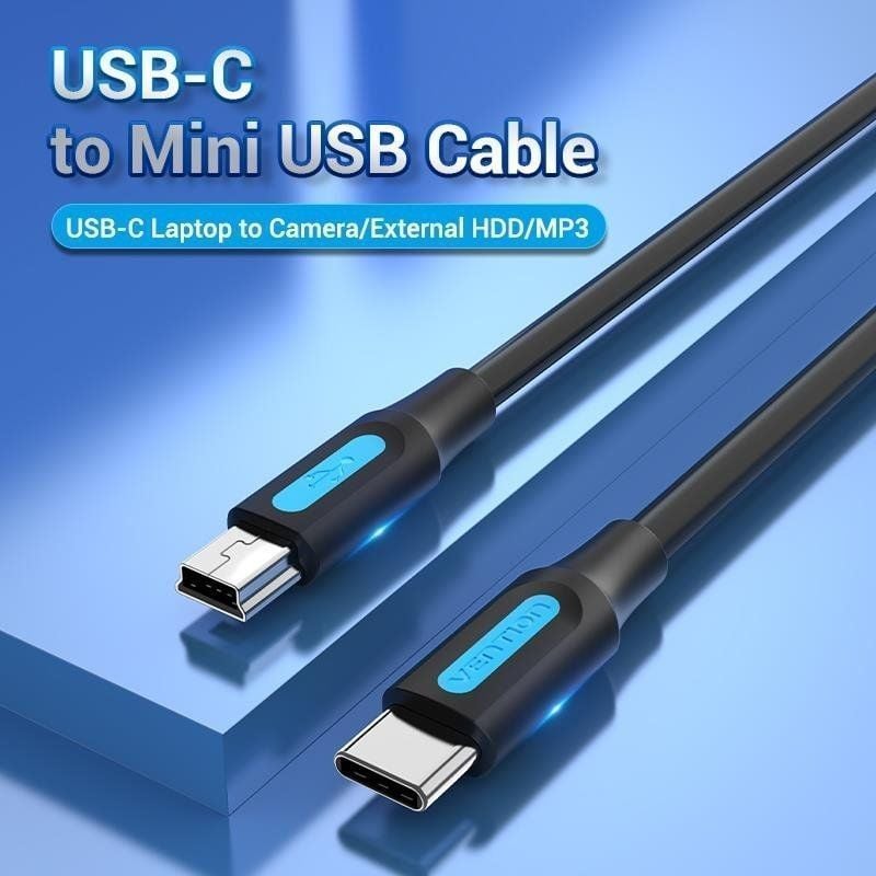 Cable-USB-2.0-Tipo-C-Vention-COWBD-USB-Tipo-C-Macho-MiniUSB-Macho-Hasta-10W-480Mbps-50cm-Negro-6922794755956-COWBD-VEN-CAB-COWBD-1