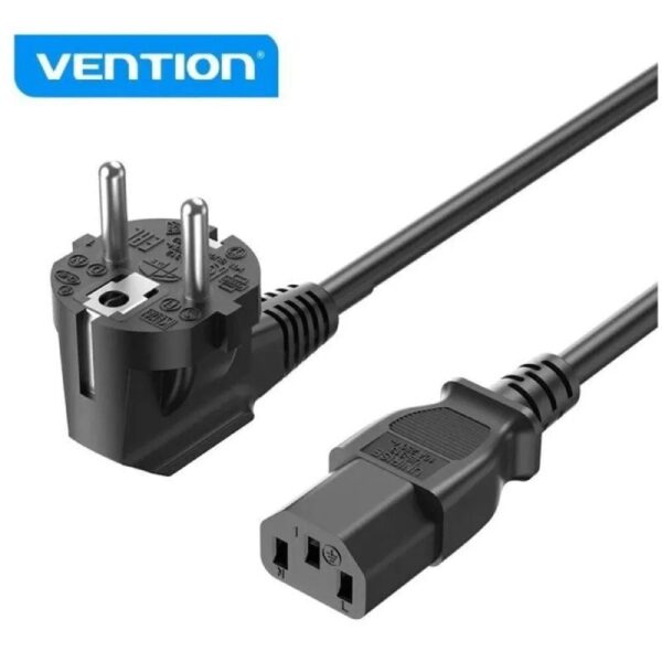 Cable de Alimentación Vention ZCJBAC/ IEC C13 Hembra - CEE7 Macho/ 1.8m/ Negro 6922794775817 ZCJBAC VEN-CAB ZCJBAC