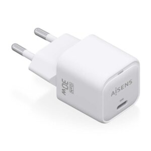 Cargador Gan de Pared Aisens ASCH-30W1P018-W/ 1xUSB Tipo-C/ 30W 8435739900826 ASCH-30W1P018-W AIS-CARGA ASCH-30W1P018-W