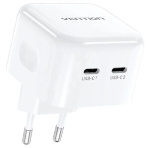 Cargador Gan de Pared Vention FBPW0-EU/ 2xUSB Tipo-C/ 35W 6922794772373 FBPW0-EU VEN-CARGA FBPW0-EU