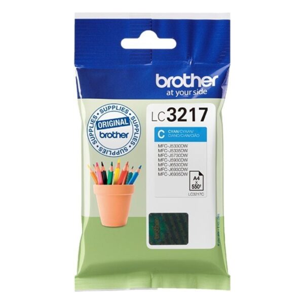 Cartucho de Tinta Original Brother LC-3217C/ Cian 4977766762120 LC3217C BRO-C-LC3217C