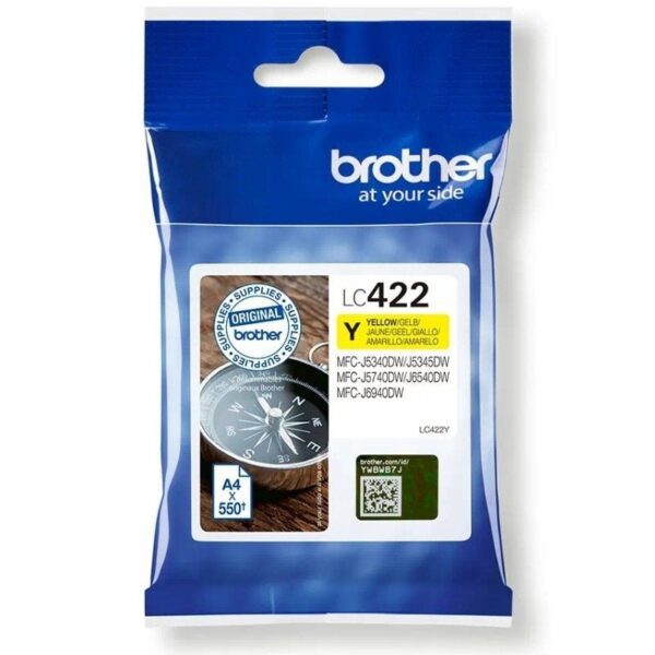 Cartucho de Tinta Original Brother LC-422/ Amarillo 4977766815574 LC422Y BRO-C-LC422Y