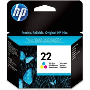 Cartucho de Tinta Original HP nº22/ Tricolor 829160941394 C9352AE C9352A