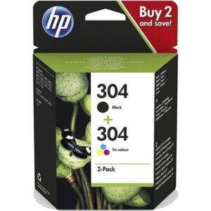 Cartucho de Tinta Original HP nº304 Multipack/ Negro/ Tricolor 192545191432 3JB05AE 3JB05AE