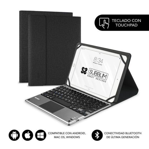 FUNDA TECLADO SUBBLIM KEYTAB PRO BLUETOOTH 10