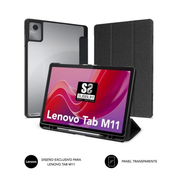 Funda Subblim Clear Shock Case CST-5SC130 para Tablet Lenovo M11 de 11"/ Negra 8436586743116 SUBCST-5SC130 SUB-FUNDA-5SCT130