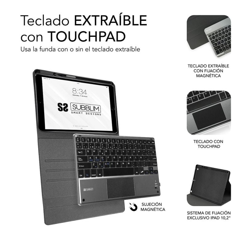 Funda-con-Teclado-Subblim-Keytab-Pro-Bluetooth-Touchpad-para-Tablets-de-10.1-10.8-Negra-8436586741112-SUB-KT2-BTP001-SUB-FUNDA-KT2-BTP001-2