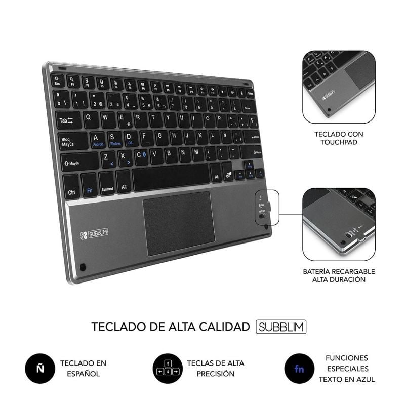 Funda-con-Teclado-Subblim-Keytab-Pro-Bluetooth-Touchpad-para-Tablets-de-10.1-10.8-Negra-8436586741112-SUB-KT2-BTP001-SUB-FUNDA-KT2-BTP001-4