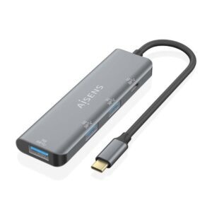 Hub USB Tipo-C Aisens A109-0762/ 3xUSB/ 1xUSB Tipo-C/ Gris 8436574709827 A109-0762 AIS-HUB A109-0762