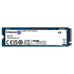 Kingston Technology NV2 M.2 4000 GB PCI Express 4.0 NVMe 0740617329940 | P/N: SNV2S/4000G | Ref. Artículo: 1367779