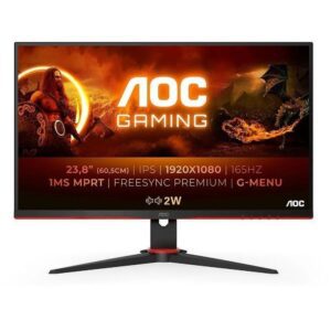 Monitor Gaming AOC 24G2SPAE/BK 23.8"/ Full HD/ 1ms/ 165Hz/ IPS/ Multimedia/ Negro 4038986140553 24G2SPAE/BK AOC-M 24G2SPAE BK