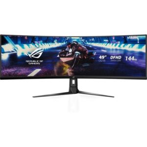 Monitor Gaming Ultrapanorámico Curvo Asus Rog Strix XG49VQ 49"/ Dual UHD/ 4ms/ 144Hz/ VA/ Multimedia/ Negro 4718017169349 90LM04H0-B01170 ASU-M XG49VQ