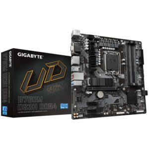 PLACA BASE GIGABYTE B760M DS3H DDR4 1700 MATX 4XDDR4 4719331850876 B760M DS3H DDR4