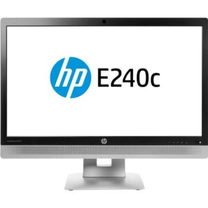 | P/N: OC-2438 | Cod. Artículo: DSP0000026578 Monitor reacondicionado led hp e240c 23.8pulgadas fullhd - multimedia - webcam - hdmi - vga - dp - negro - plata - grado a -