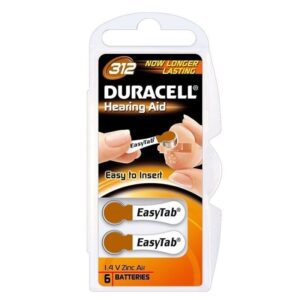 Pack 6 Pilas para Audífono Duracell DA312/ 1.6V 0104043752174748 DA312 DRC-BAT DA312