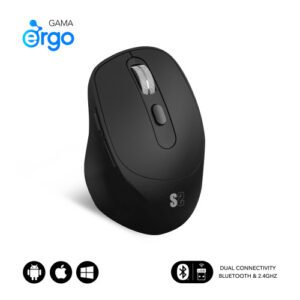 SUBBLIM Ratón CURVE ERGO DUAL MOUSE BATTERY BLACK 8436586743017 | P/N: SUBMO-EDCON01 | Ref. Artículo: 1376461