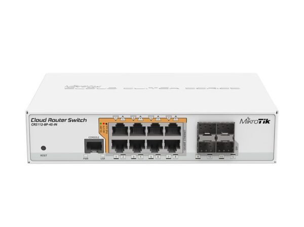 SWITCH MIKROTIK CRS112-8P-4S-IN 4752224002105 CRS112-8P-4S-IN