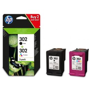 TINTA HP X4D37AE Nº 302 PACK CUATRICOLOR C/M/Y/BK 190780475898 P/N: X4D37AE | Ref. Artículo: HPX4D37AE