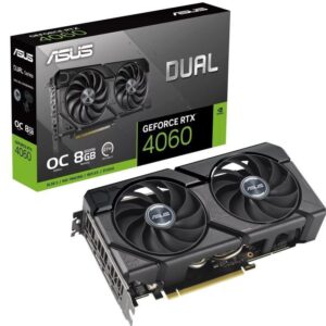 Tarjeta Gráfica Asus Dual GeForce RTX 4060 EVO OC/ 8GB GDDR6 4711387473184 90YV0JC7-M0NA00 ASU-GF RTX4060 D EVO OC 8G