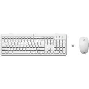 Teclado y Ratón Inalámbricos HP 230/ Blanco 195908430889 3L1F0AA HPA-TEC SET HP 230 WH