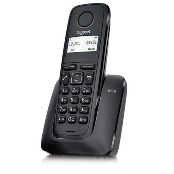 Teléfono Inalámbrico Gigaset A116/ Negro 4250366849133 S30852-H2801-R101 GIGA-TEL A116 BK