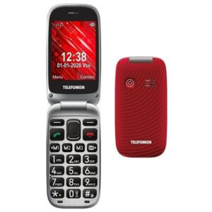 Teléfono Móvil Telefunken S560/ Para Personas Mayores/ Rojo 7640256380186 TF-GSM-560-CAR-RD TFK-S560 RED