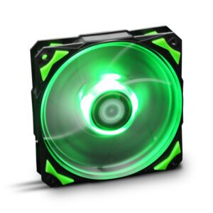 VENTILADOR CAJA NOX HUMMER H-FAN LED 120MM NEGRO LED VERDE 8436532164583 NXHUMMERF120LG