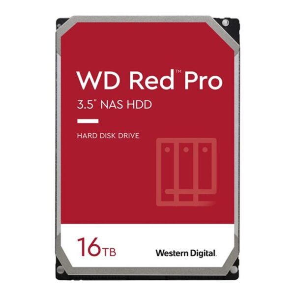 0718037877662 | P/N: WD161KFGX | Cod. Artículo: DSP0000019992 Disco duro interno wd western digital red pro 16tb 3.5pulgadas sata 6gb - s