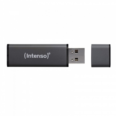 4034303016334 | P/N: 3521471 | Cod. Artículo: DSP0000008031 Memoria usb 2.0 intenso alu line 16gb aluminio antracita