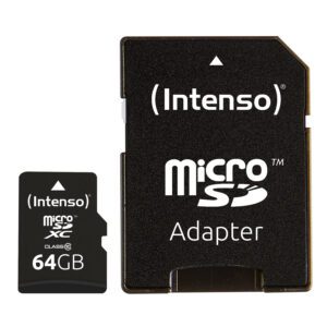 4034303017973 | P/N: 3413490 | Cod. Artículo: DSP0000008025 Tarjeta micro sd intenso 64gb cl10 + adaptador sd