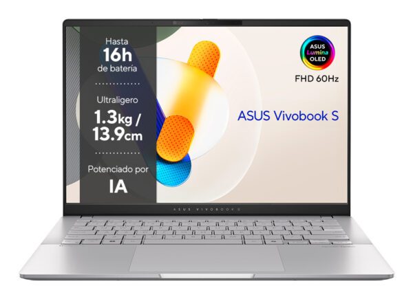 4711387551738 | P/N: 90NB1491-M007U0 | Cod. Artículo: MGS0000024171 Asus vivobook oled m5406na - qd082w  amd ryzen 5 7535hs 14pulgadas 16gb ssd512gb w11