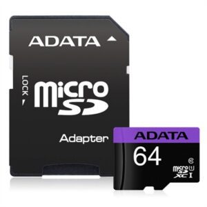 4713435796849 | P/N: AUSDX64GUICL10-RA1 | Cod. Artículo: DSP0000027280 Tarjeta micro sd adata 64gb cl10 + adaptador sd