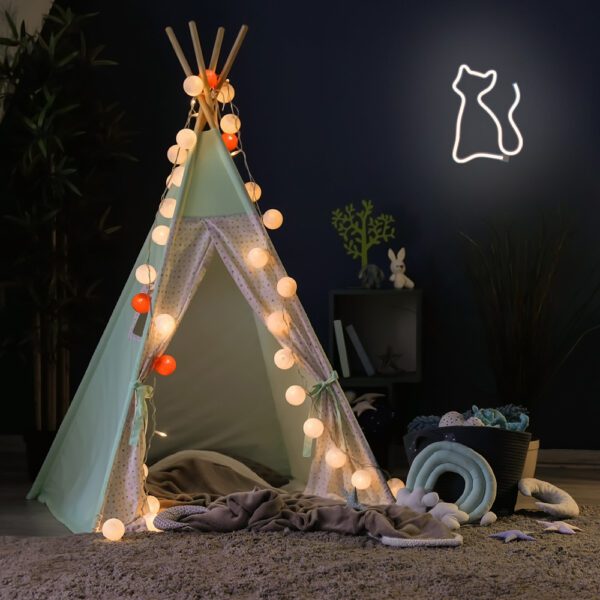 Lampara forever neon led light cat warm white bat+usb - Imagen 7