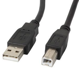 5901969413533 | P/N: CA-USBA-10CC-0030-BK | Cod. Artículo: DSP0000001144 Cable lanberg impresora usb macho a usb macho negro 3 m