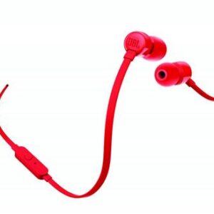 6925281927638 JBLT110RED AURICULARES INTRAUDITIVOS JBL T110 CON MICRÓFONO JACK 3.5 ROJO