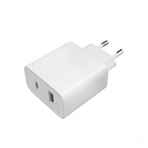 6934177738067 | P/N: BHR4996GL | Cod. Artículo: MGS0000017585 Cargador de pared xiaomi mi dual usb tipo a - usb tipo c - 33w - blanco