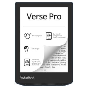 7640152094965 | P/N: PB634-A-WW | Cod. Artículo: MGS0000018246 Libro electronico ebook pocketbook verse pro ereader 6pulgadas 16 gb azul - azure