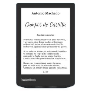 7640152097058 | P/N: PB629-2-WW | Cod. Artículo: MGS0000018252 Libro electronico ebook pocketbook verse 6pulgadas 8gb azul brillante - bright blue