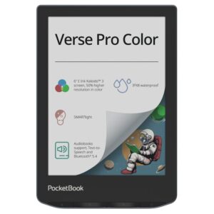 7640152097270 | P/N: PB634K3-1-WW | Cod. Artículo: MGS0000022955 Libro electronico ebook pocketbook verse pro color ereader 6pulgadas 16 gb stormy sea